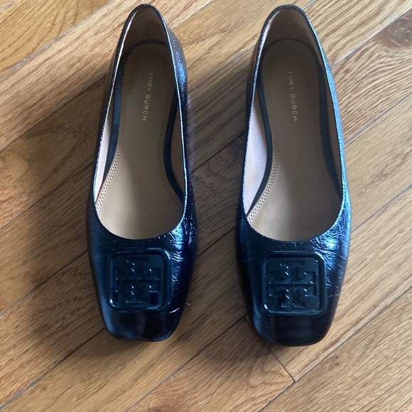 TORY BURCH GEORGIA BALLET WRINKLE CALF LEATHER SIZE 6.5 - Picture 1 of 5